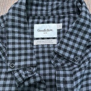 Target black and gray flannel size L